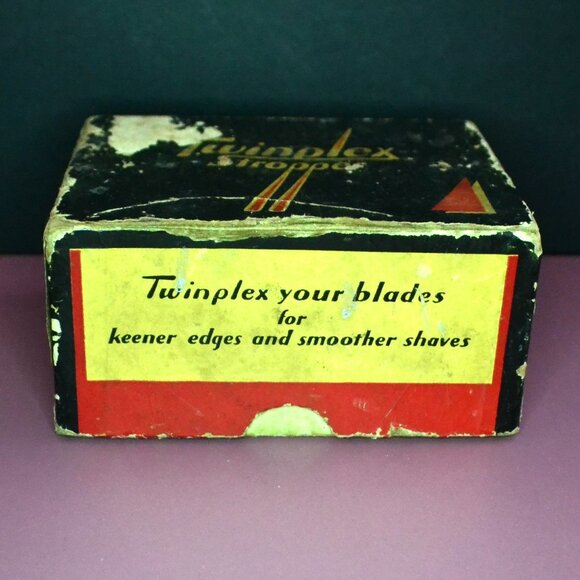 Vintage Twinplex Stropper Razor Blade Sharpener Original Box Bath Display Men's - Picture 9 of 13